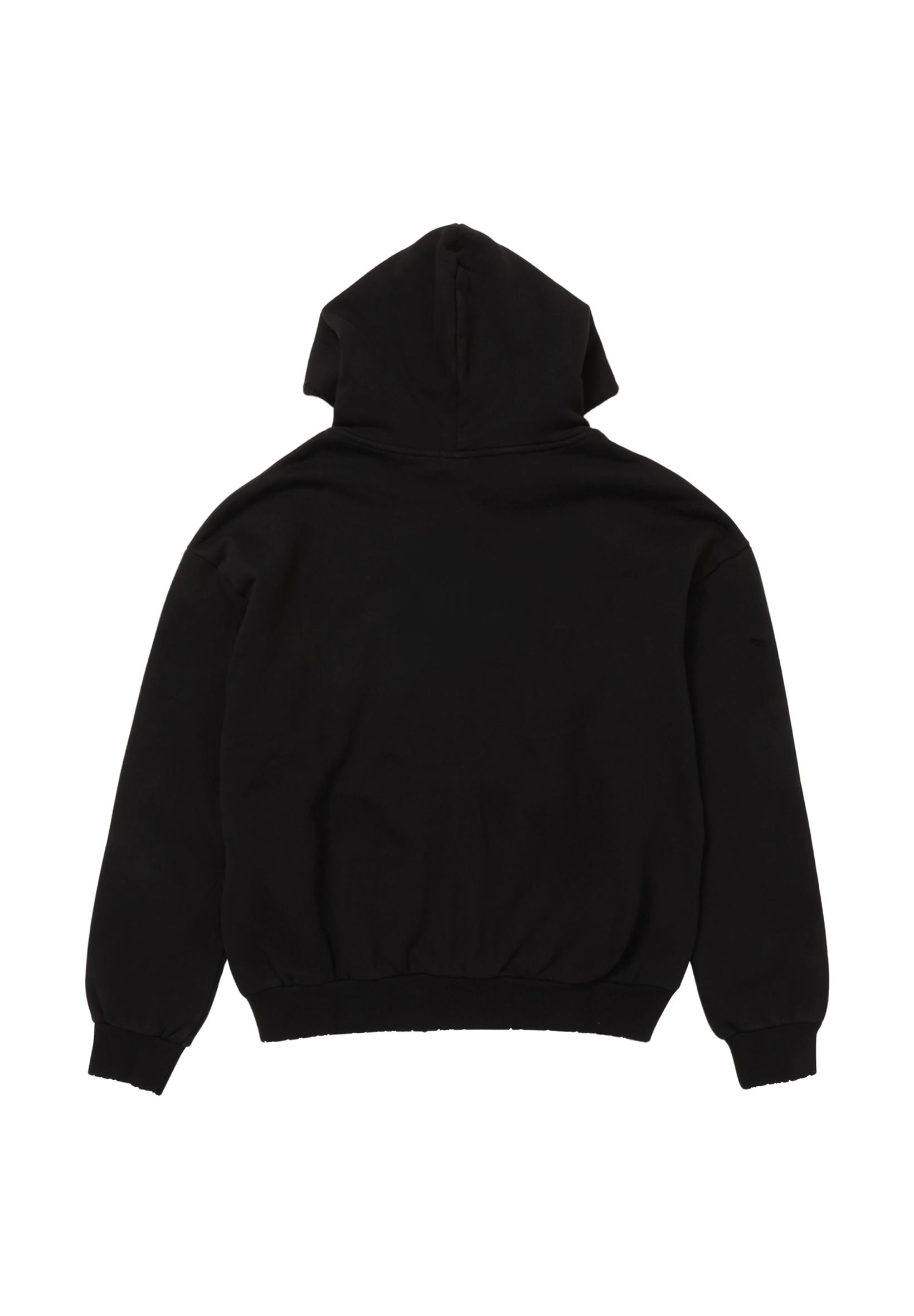 DISTRESSED ZIP HOODIE