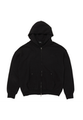 DISTRESSED ZIP HOODIE